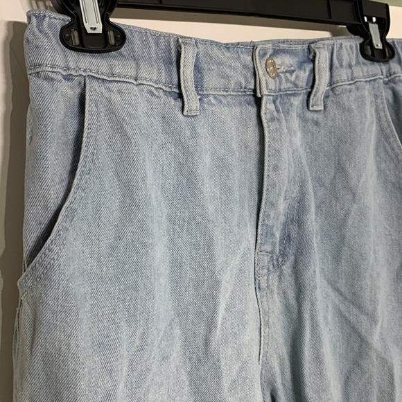 Adika light blue wash taped leg jogger cargo jeans medium Streetwear medium - Picture 3 of 5